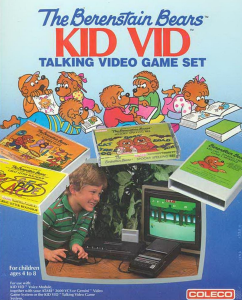 Cover of Berenstain Bears Kid Vid Talking Video Game Set for Atari 2600 (Coleco, 1983)